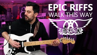 Riffs de guitarra ÉPICOS | WALK THIS WAY Aerosmith | Riffs de guitarra fácil | Marcos García