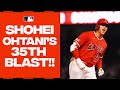 Shohei ohtani electrifies angel stadium by hitting his 35th home run of the year