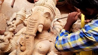 Spent 50 Days / 1200 Hours to Craft - Biggest Ganesha Idol | Wooden Sculptures