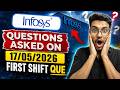Infosys 17/05/2026 SP &amp; DSE Role Questions Asked