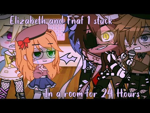 Elizabeth and Fnaf 1 stuck in a room for 24 Hours | Afton Family ft. Fnaf 1 MY AU.