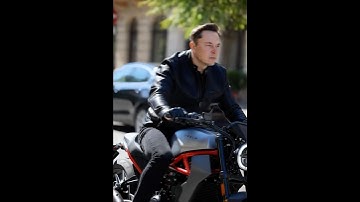 Elon Musk on a Motorcycle 🏍️🔥 #elonmusk #tesla #spacex  #xai #shorts #viral ##trending #fypシ #fyp