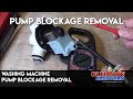 Washing machine pump blockage removal   | ultimate handyman