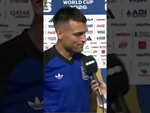 Video LAUTARO MARTINEZ DESPUÉS DE SU PRIMER GOL EN LA COPA DEL MUNDO