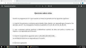 Video 9 - Ejercicios de Ciclos | Curso de POO en C++