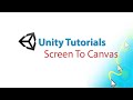 Unity Tutorials: Screen Point to Canvas Position