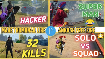 How To Make Thumbnail Like Ankush Free Fire||Make Thumbnail like Ankush Free Fire||Graduate Gamer