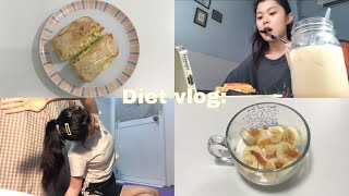 Diet vlog: Update 56kg~53kg - Vậy là giảm gần được 3kg | 1 tuần ăn nhiều .-.