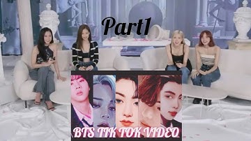 Blackpink reaction to bts tiktok (English and Hindi) part 1 #armyblink