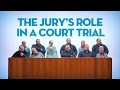 The jury's role in a court trial - The Law in Your Life (by Éducaloi)