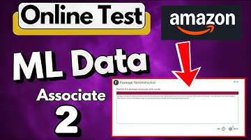 Amazon ML Data Associate 2 Online Test Answers | Machine Learning Data Associate Amazon Interview