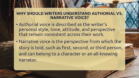 Why Should Writers Understand Authorial Vs. Narrative Voice? - The Prose Path
