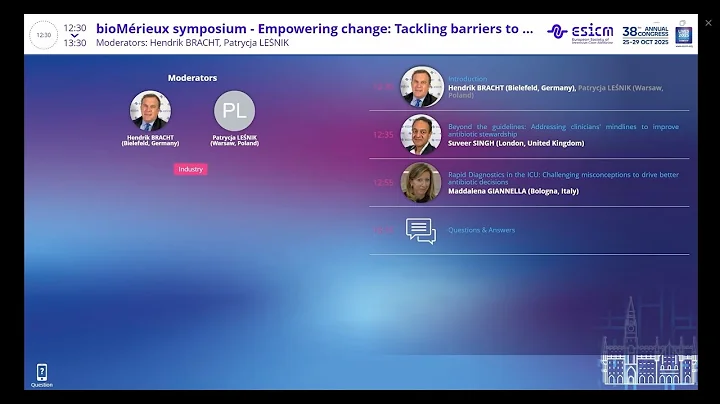 ESICM 2025 bioMérieux Symposium | Rapid Diagnostic Results and Antibiotic Stewardship
