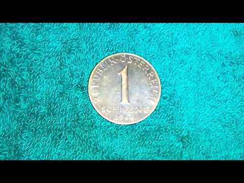 Austria 1 Schilling Republik Osterreich Coin 1960