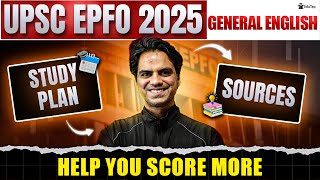 How to Prepare General English for UPSC EPFO 2025 | General English Strategy UPSC APFC EO AO |EduTap