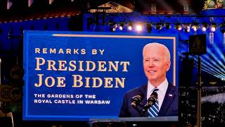 JOE BIDEN w WARSZAWIE - Prezydent USA rok po napaści Rosji na Ukrainę (skrót)