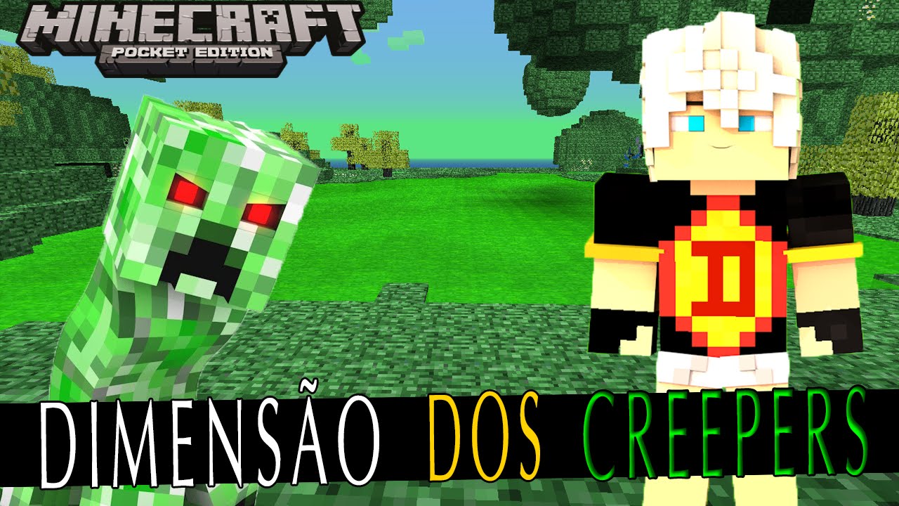 Creeper Dimension Sem Mods (Dimensão Dos Creepers) Minecraft Pocket ...