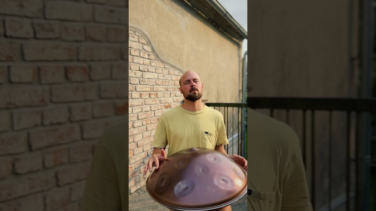 Thankful for everyone, peaceful with everything. Arrived for a short breath ✨ #handpan #meditation
