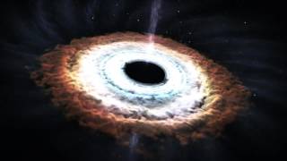 Массивная чёрная дыра разрушает звезду