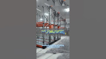Sliding rail wiring-mobile pallet racking#rack #warehouse #mobilerackingsystem