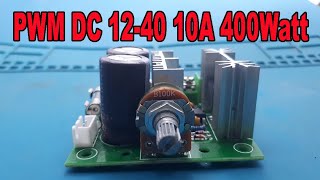 PWM DC 10A SPEED CONTROL MOTOR DC - DIMMER DC 400W 12- 28V schematic