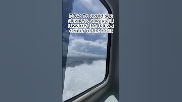 How to Avoid Seasickness 🌊