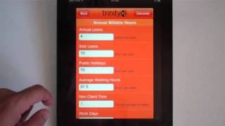How to calculate the agency salaries using the TrinityP3 Resource Rate Calculator iPhone App screenshot 4