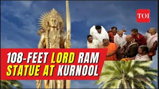 Home minister Amit Shah lays foundation of 108-feet grand statue of Lord Ram in Kurnool