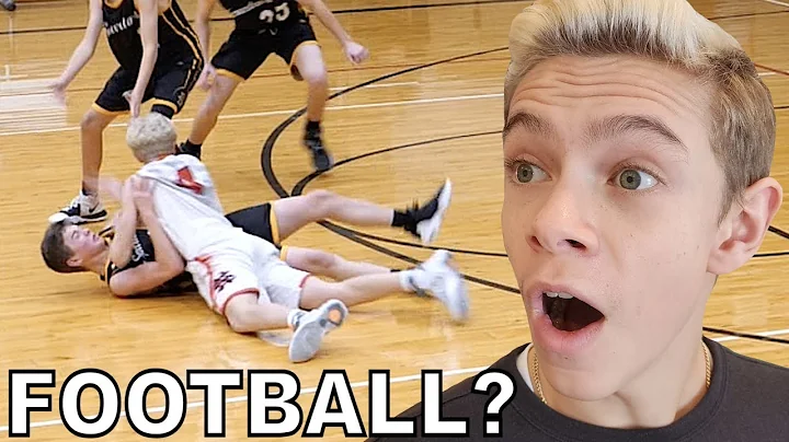 BASKETBALL GAME turns into FOOTBALL!