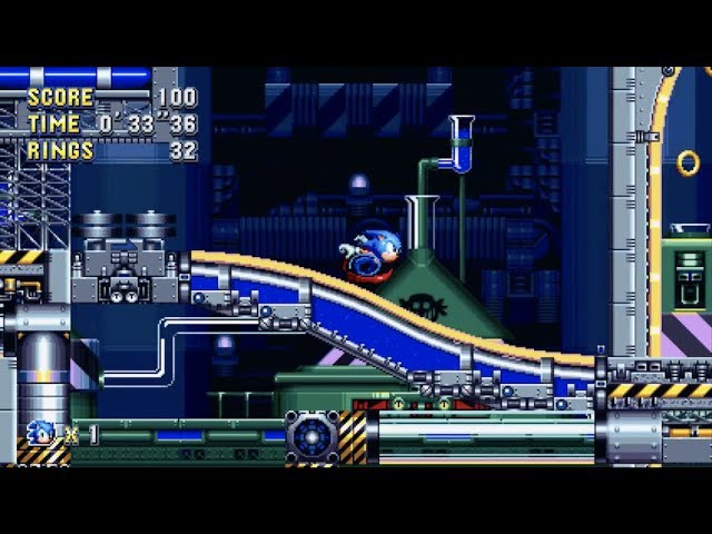 sonic mania plus android (cooler sonic mod) gameplay chemical plant 
