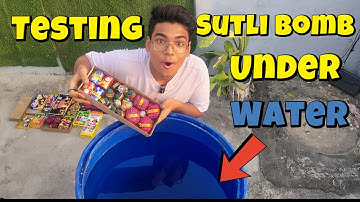 Underwater Diwali Crackers Testing | Will it work Underwater ?
