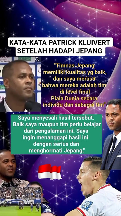 Pernyataan Pelatih timnas Indonesia vs jepang #shorts