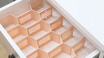 12 x Honeycomb Plastic Wardrobe Drawer Divider & Organiser