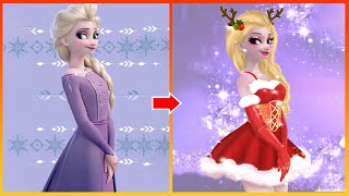 Frozen Elsa Glow Up In Noel - Disney Princesses Transformation