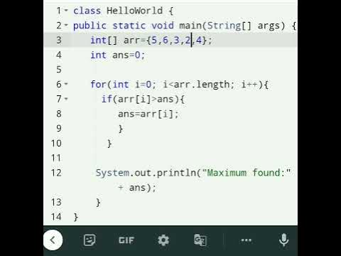 Maximum Value Of All The Elements In An Array | Java Program | Find ...