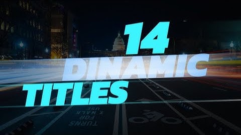 Dinamic Titles Premiere Pro Templates