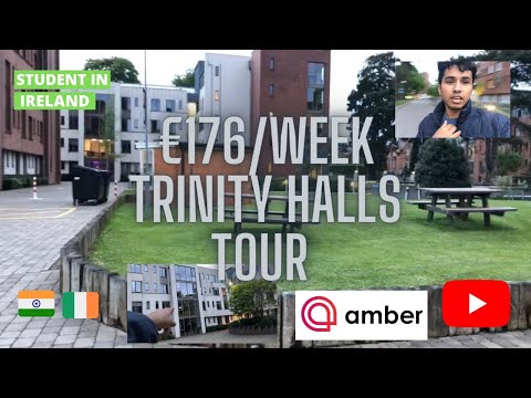 My First Year Accommodation Tour || €176/week ||Trinity Halls Dublin||Housing crisis in Ireland 2022