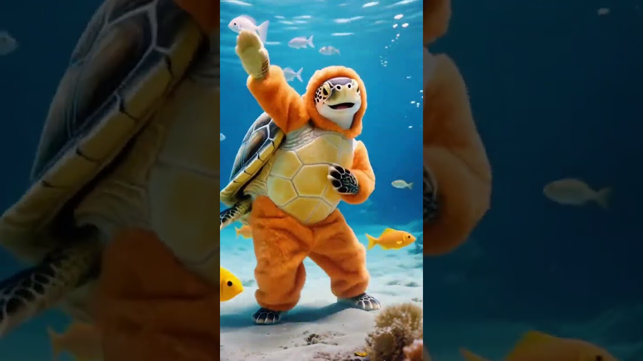 Episode 11 || Orange cat's fur was shaved by turtle, tiger came to help orange cat 