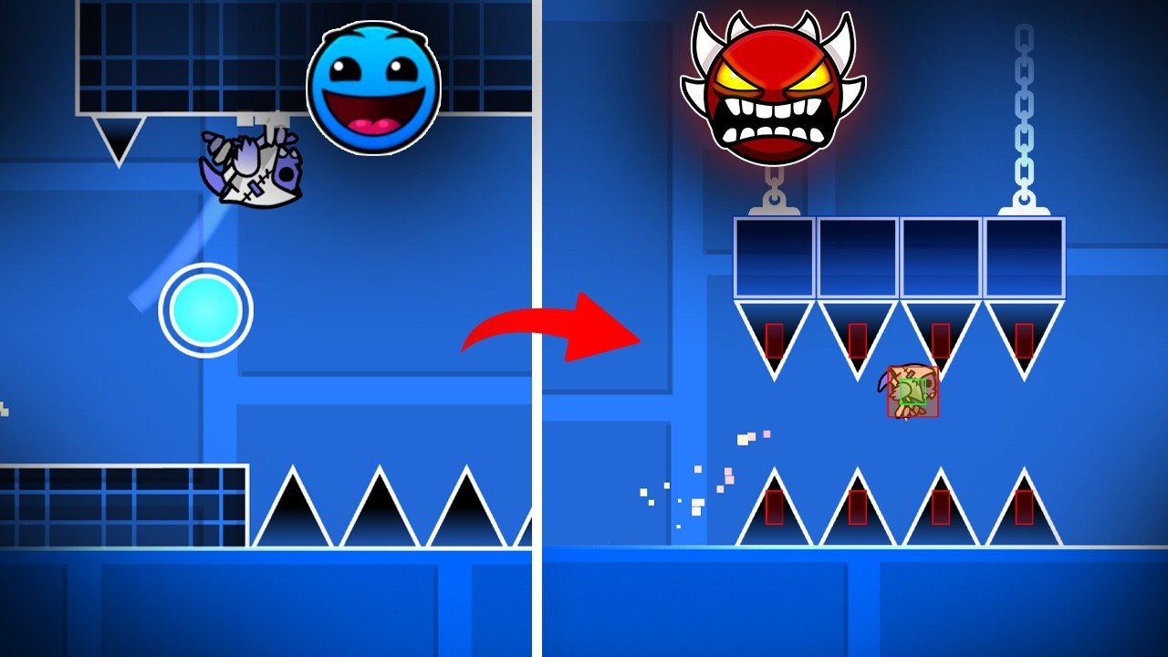 Я Прошёл Уровни на РОБОТЕ КАЖДОЙ Сложности: От Normal до Insane | Geometry Dash