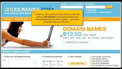 Transferring domain names away from 000domains.com