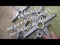 Extra heavy duty hubs for cubical quad antenna