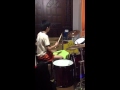 My son on the drums