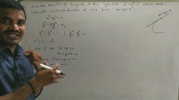 HYPERBOLA #maths-2B.   part-5 based on tangent of hyperbola