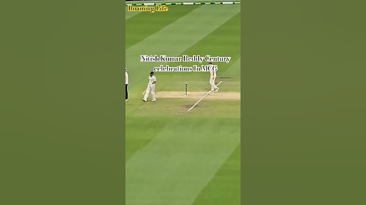 The MCG explodes with energy when Nitish Kumar Reddy reaches his maiden Test century #NitishKReddy