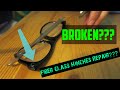 How to repair a broken hinges of fiber glass