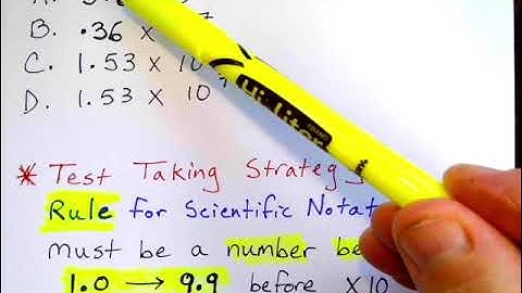 G.E.D. Math PT. 1 "Find the sum, using Scientific Notation" (NO calculator)