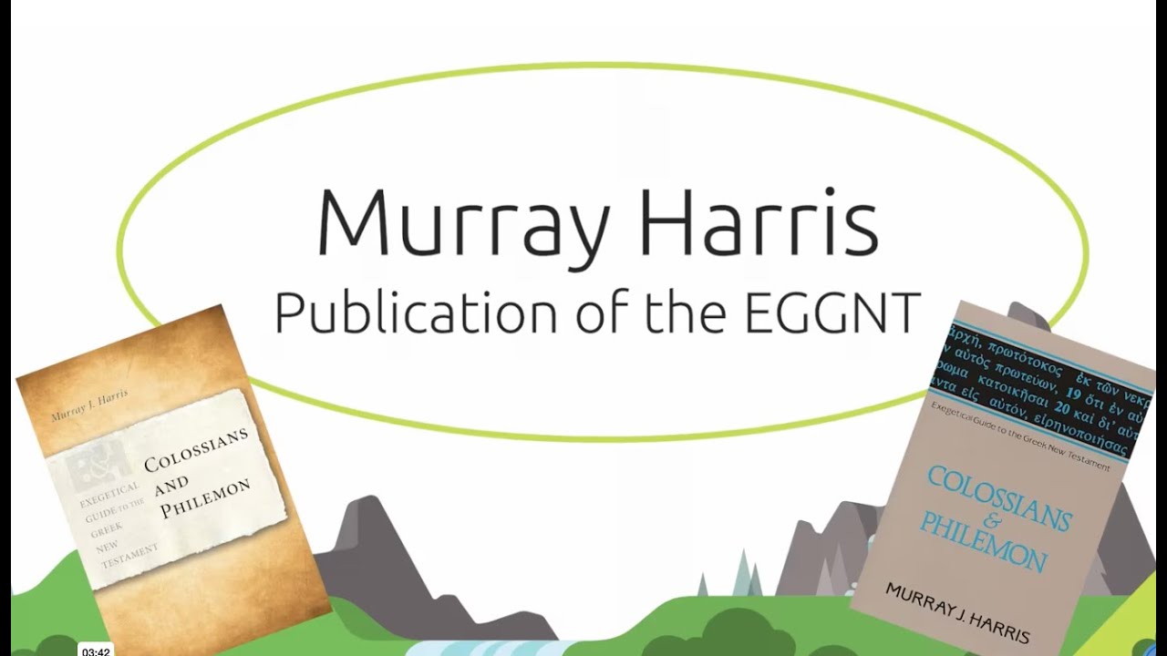 Ученый-грек Мюррей Харрис о начале серии EGGNT