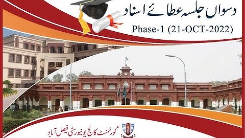 10th Convocation Phase 1 (21-OCT-2022)