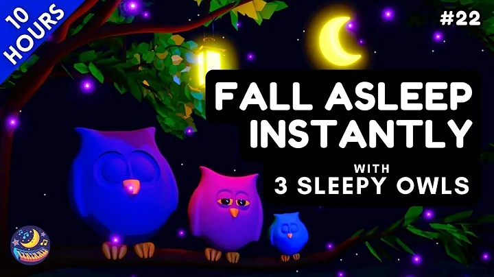 3 Sleepy Owls & Lullaby for Babies to go to Sleep | 10 Hours Dark Screen Lullabies & Sleeping Owls