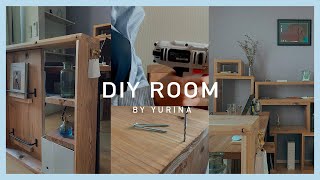 【DIY】安くて簡単お家の家具全てDIY【賃貸ひとり暮らしDIY】By YURINA